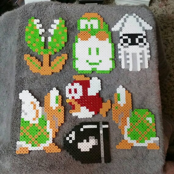 Items similar to Super Mario - Enemies - Hama/Perler Fuse Bead Sprite ...