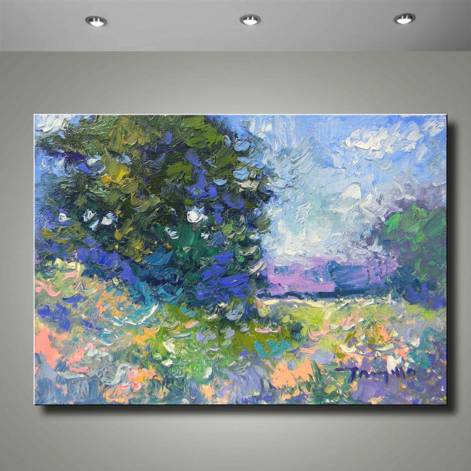 Modern Abstract Textured HandEmbellished Canvas Wall Art