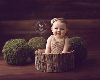 Original DS design LARGE Natural Bark Bowl; Wooden prop; Photo prop; Newborn prop; Wooden Bowl; Newborn Poser; Baby Bowl