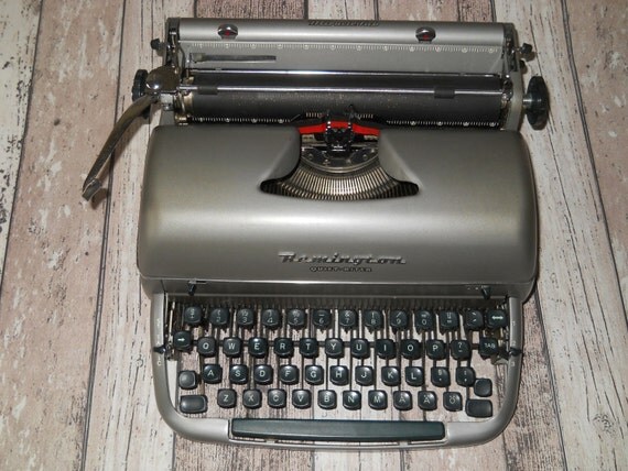 Antique Remington Quiet Riter Typewriter Vintage Typewriter