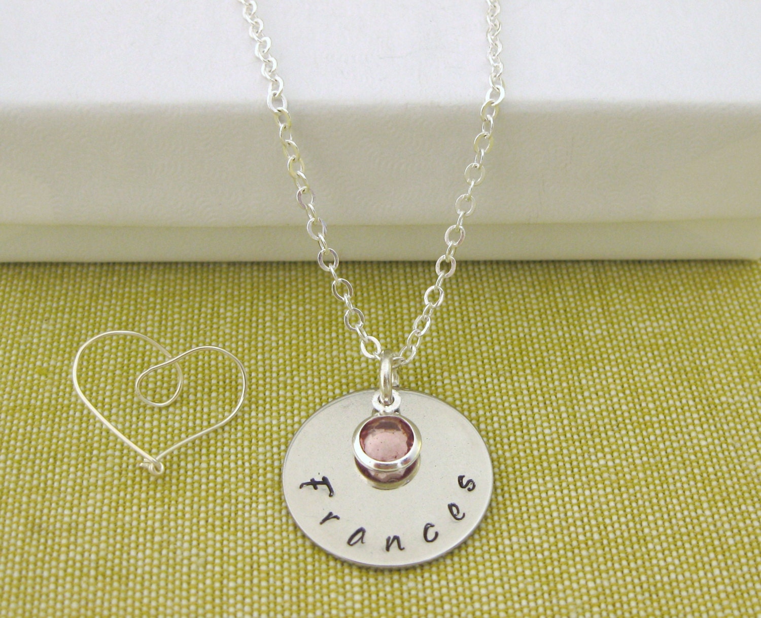 Name Necklace Birthstone Personalised Gift UK Seller