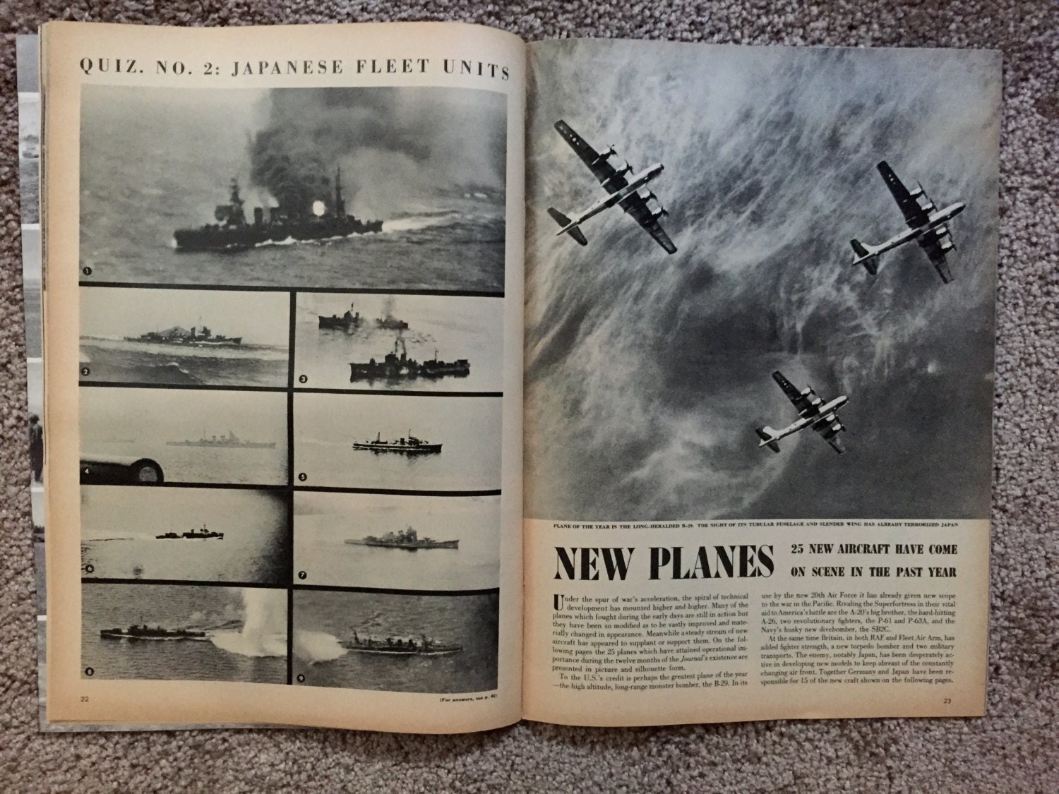 US ArmyNavy Journal of Recognition September 1944 WW2