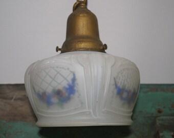 1930's Frosted Lampshade