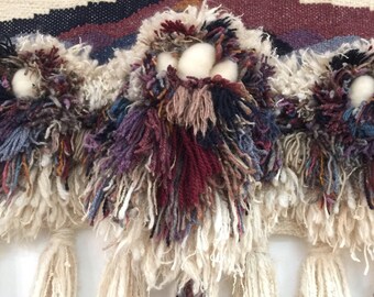 Vintage Fiber/Textile Art Wall Hanging