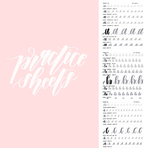 Lowercase Letters A Z Full Alphabet Hand Lettered