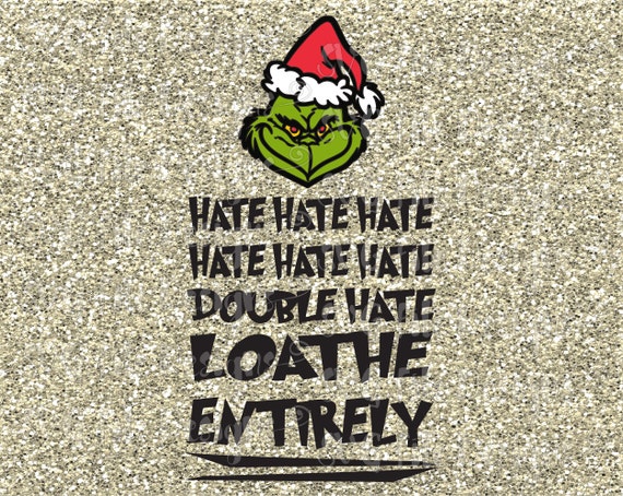 Download How The Grinch Stole Christmas Double Hate by SVGFileDesigns