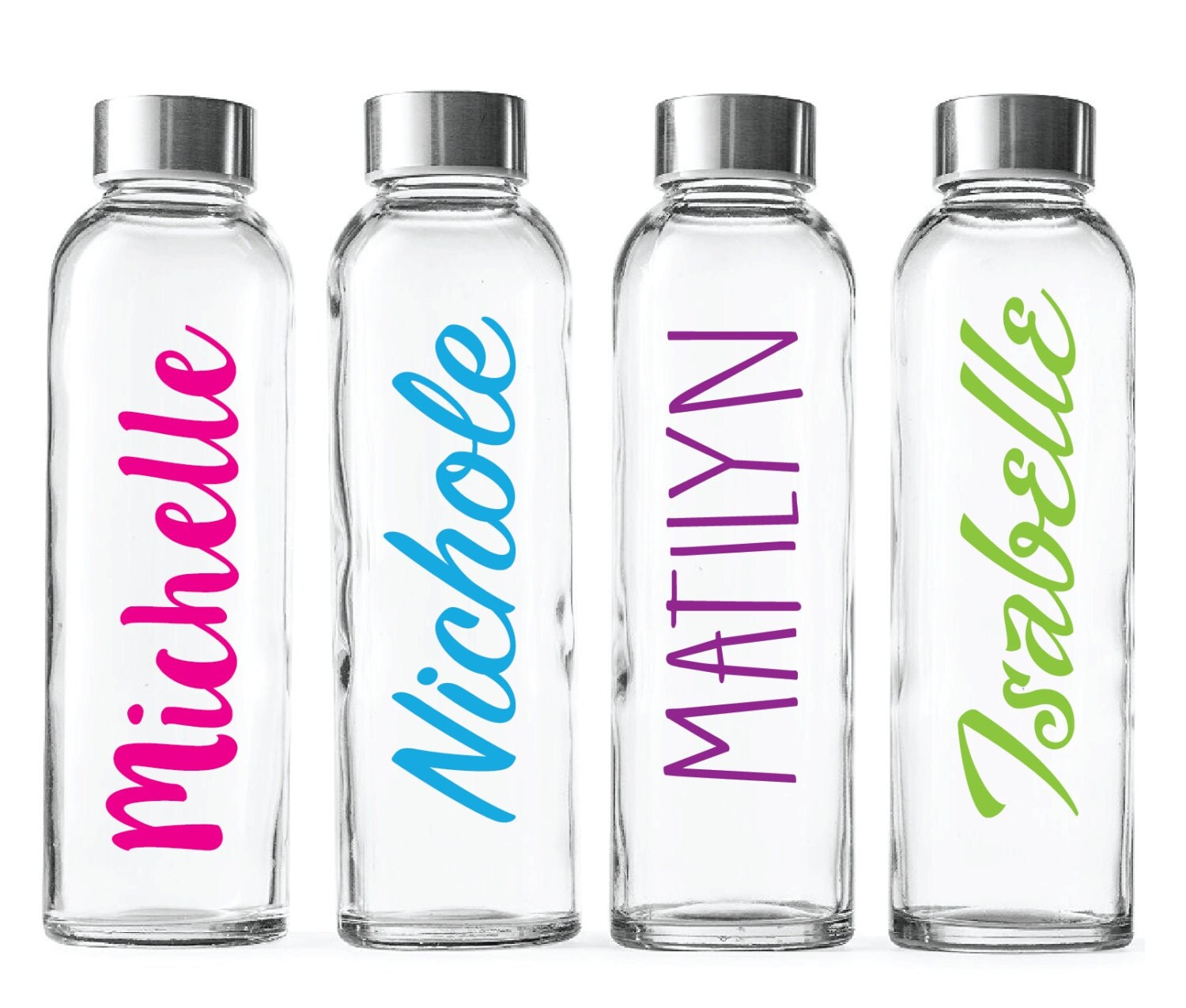Custom Glass Water Bottle18oz Bottles Personalized