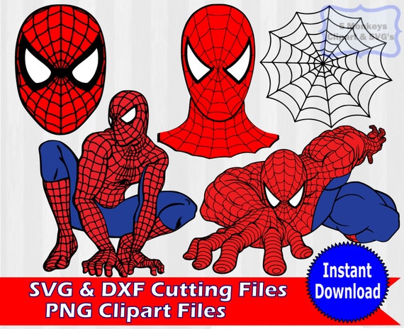 Download Spiderman Bundle Download Spiderman Digital Clip by 5StarClipart