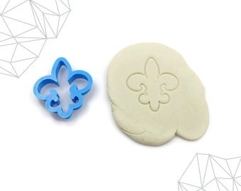 Fleur de Lis Cookie Cutter, Fondant Cutter, 3D Printed, #146