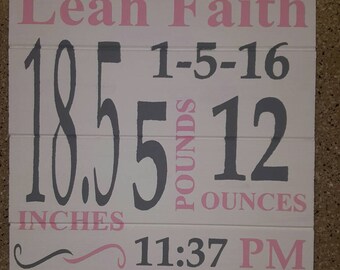 Birth Announcement Sign
