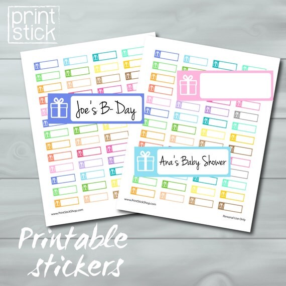 birthday reminder planner stickers printable jpg perfect