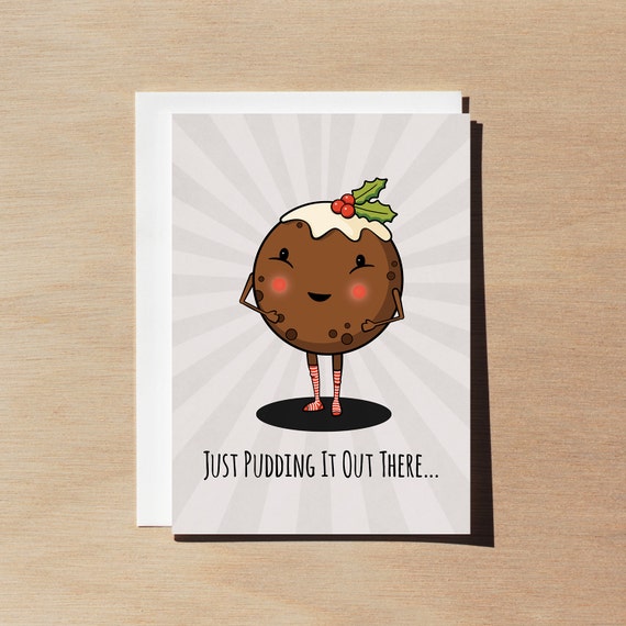 Funny Christmas Card Holiday Greetings Christmas pun cute