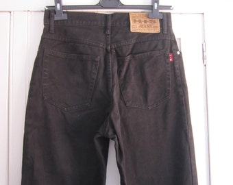 Vintage 80s HIS Black High Waist Jeans size 30/34
