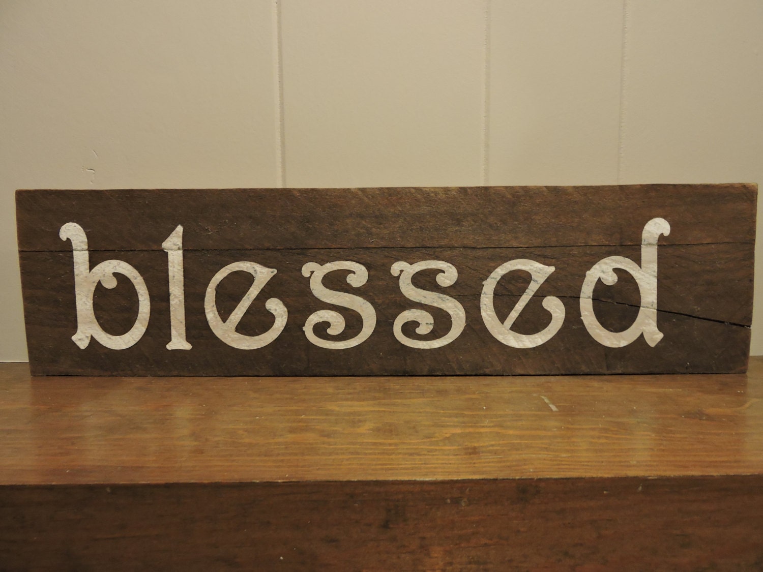 Blessed sign/blessed wood sign/rustic wood sign/pallet