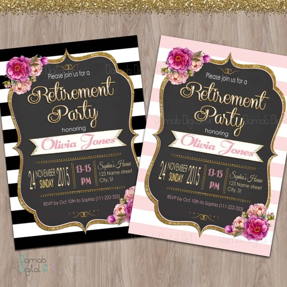 Retirement Party Invitations Retirement invitation