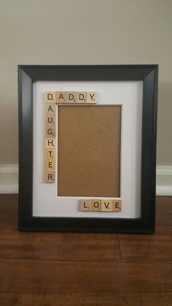 Scrabble Tiles Arts And Crafts Best Photos 2018 Daddy Daughter Picture Frame Fathers Day Gift Father