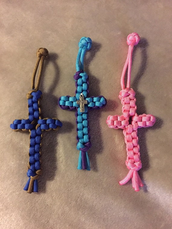 Paracord Cross Keychain Cross Keychain Easter Cross