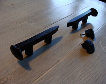 Railroad drawer handles, ties, spike, nail, rustic, cabinet, drawer, vanity, kitchen, knobs, pulls, barn