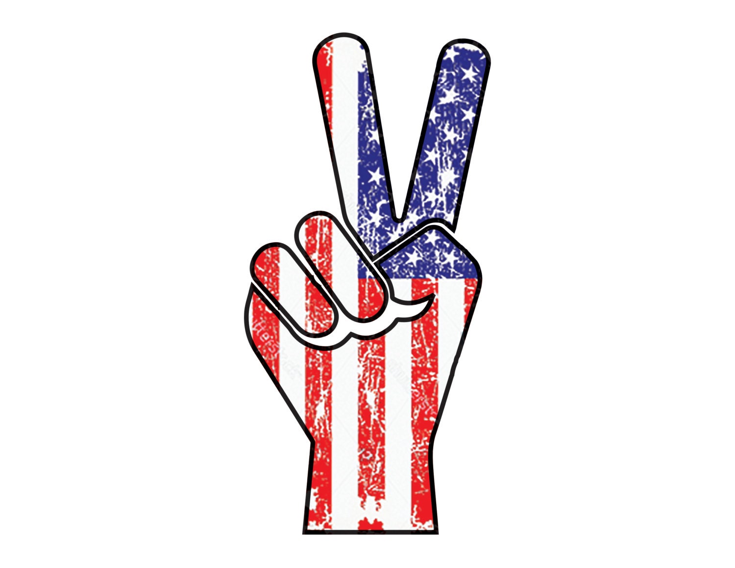 American Flag Peace Sign