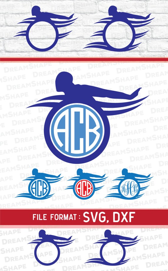 Download Swimming SVG Cut Files Vinyl Cutters Monogram Cricut Files