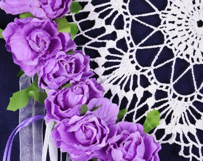 Dreamcatcher white Dream Catcher roses Dreamcatcher New violet Dream сatcher gift idea dreamcatchers boho violet dreamcatcher wall handmade