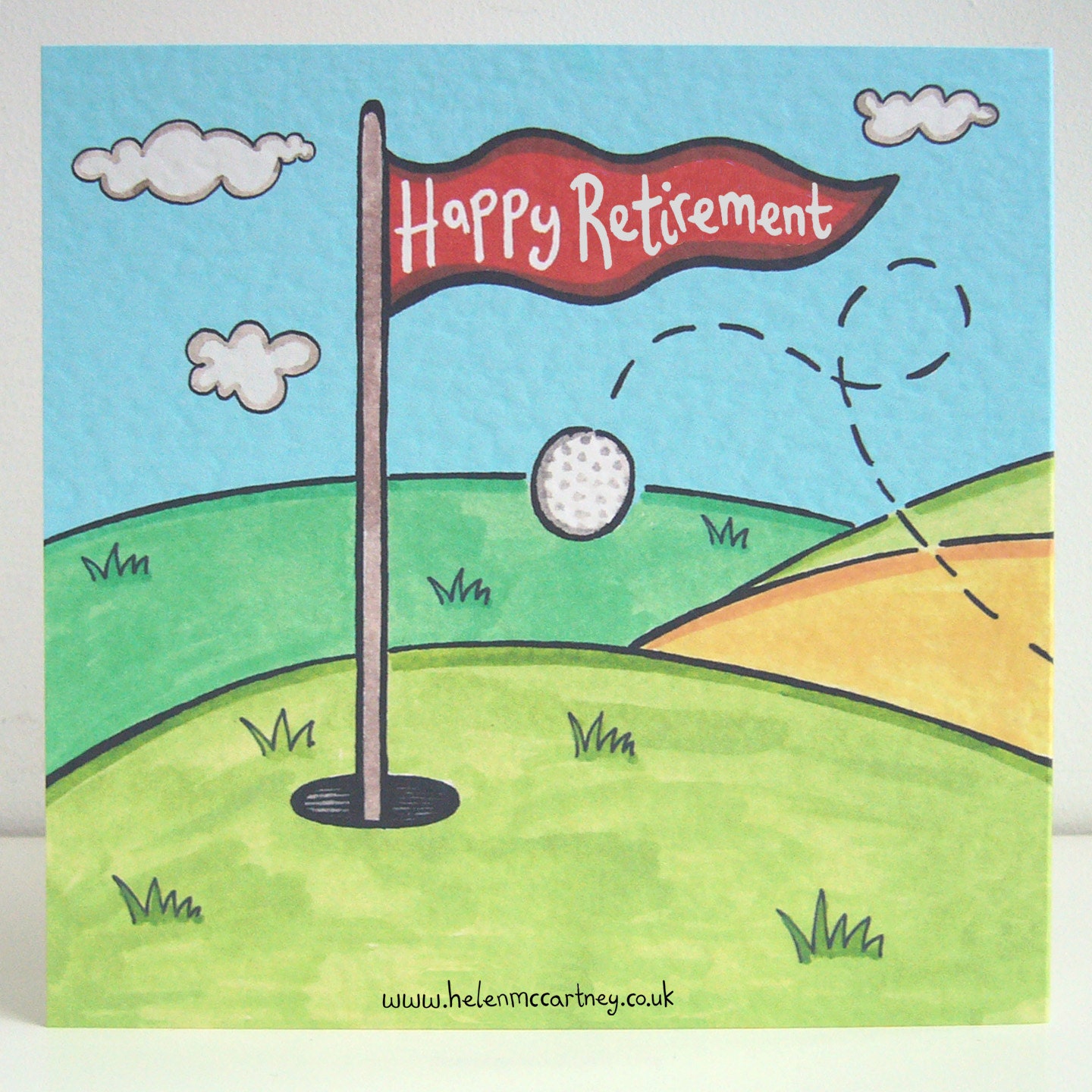 Personalised Golf Retirement Card Golfer's Retirement