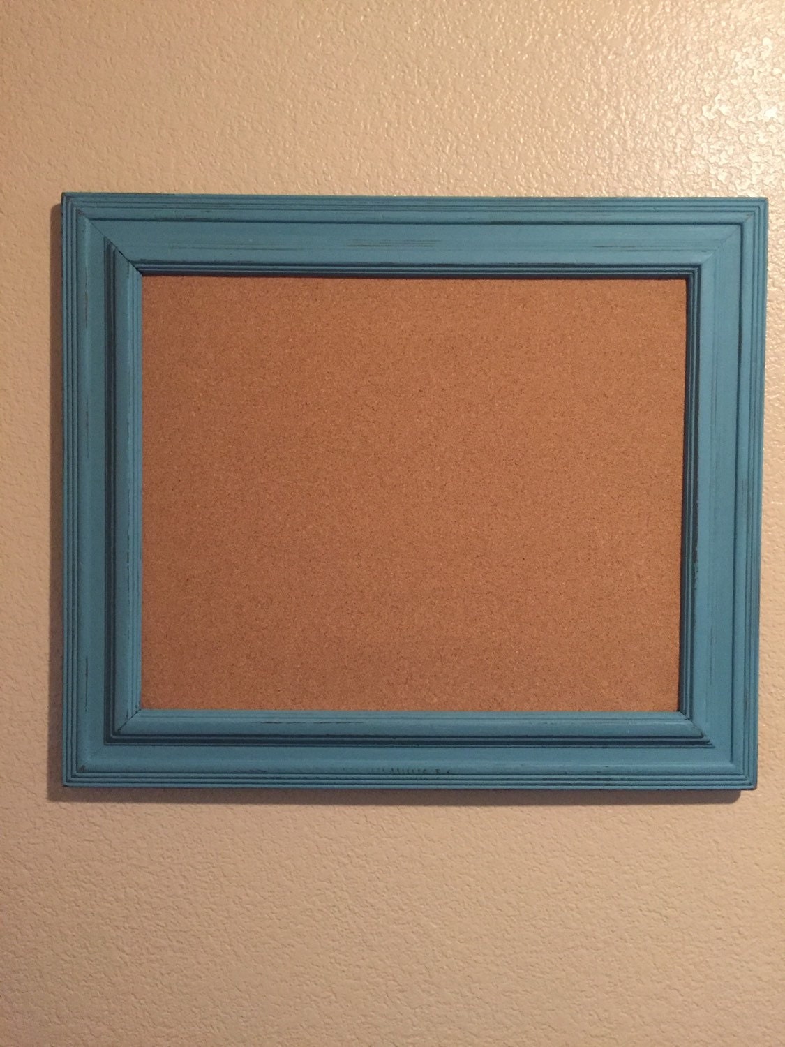 Hand painted framed cork board by IlyCustomCreations on Etsy