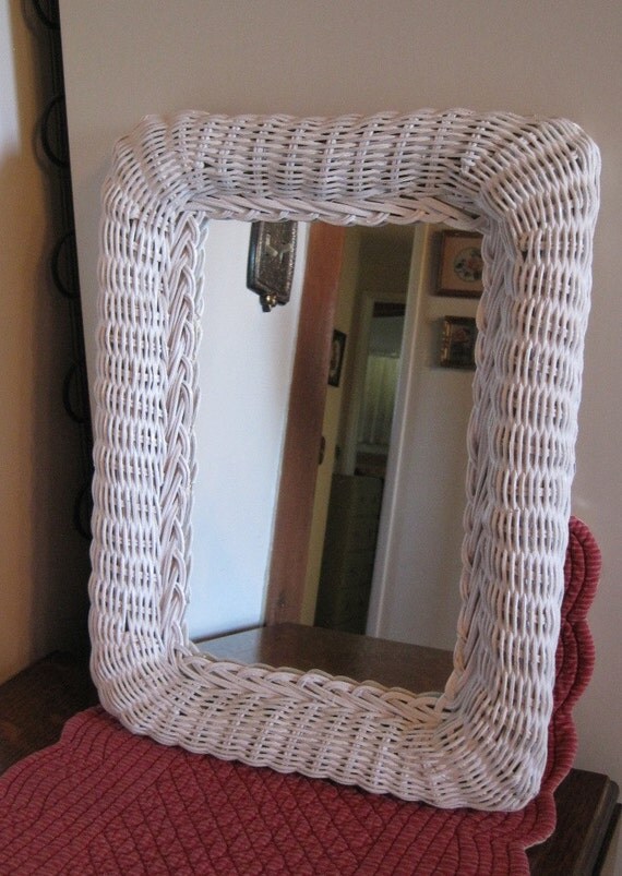 Wicker Wicker Mirror White Wicker Mirror Rectangle Mirror