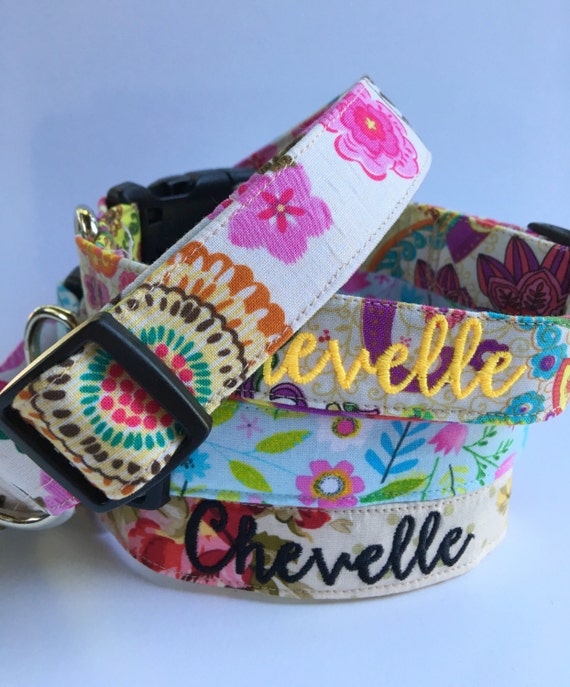 Personalized Dog Collar Embroidered Dog Collar Dog Collar