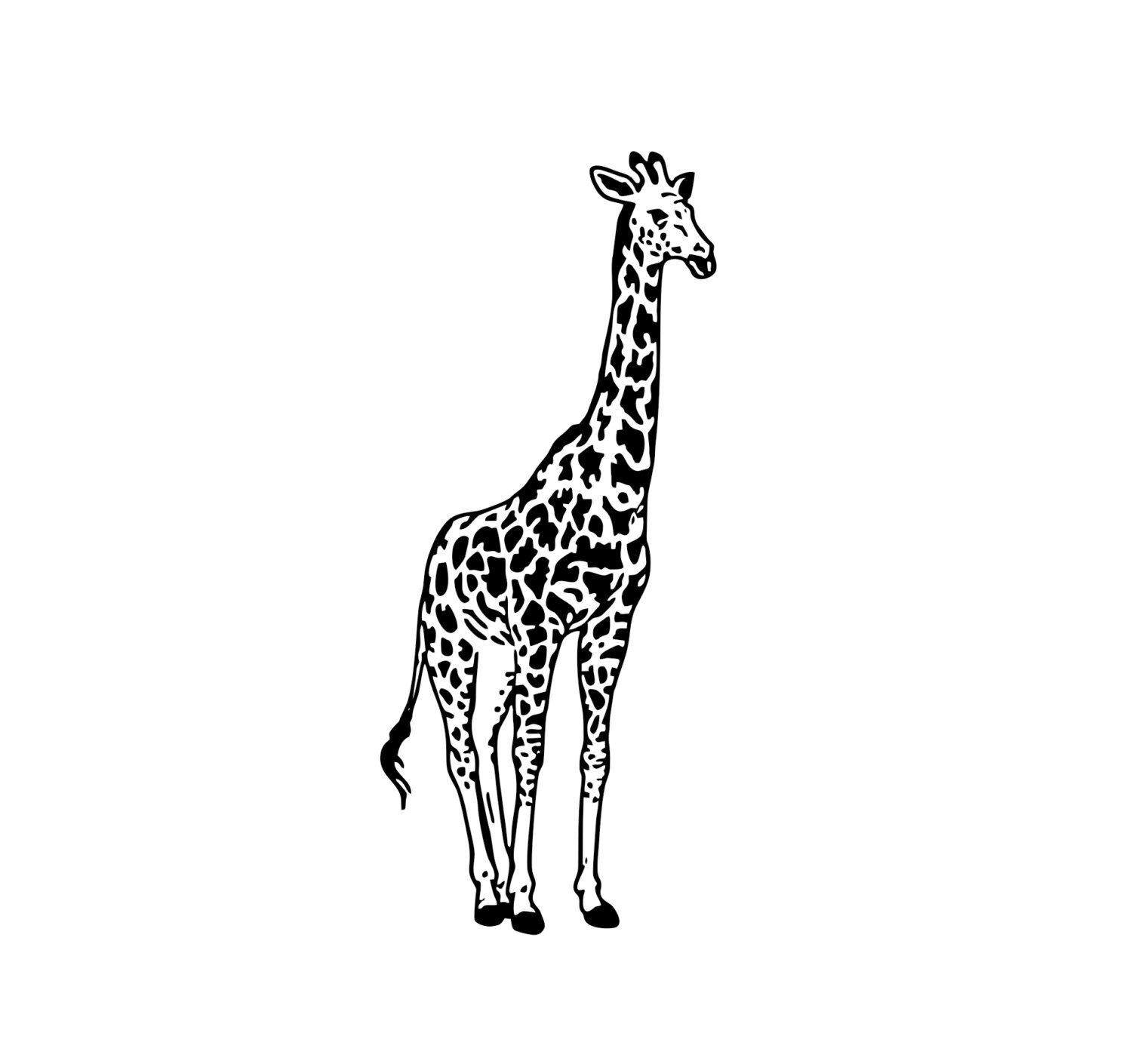 Giraffe SVG DXF EPS Png Cdr Ai Pdf Vector Art by decorsticker