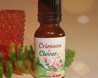 Crimson & Clover Fragrance Oil / Perfume Oil / Essential Oil / Frangrance Oil / Perfume - .5 oz dark bottle / Euro dropper
