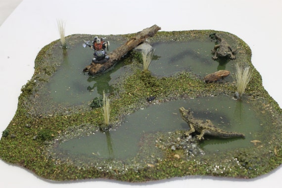 Items similar to 12''x12'' Swamp marsh bog for wargame terrain diorama ...