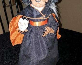 Halloween witch vintage halloween witch animated light up witch