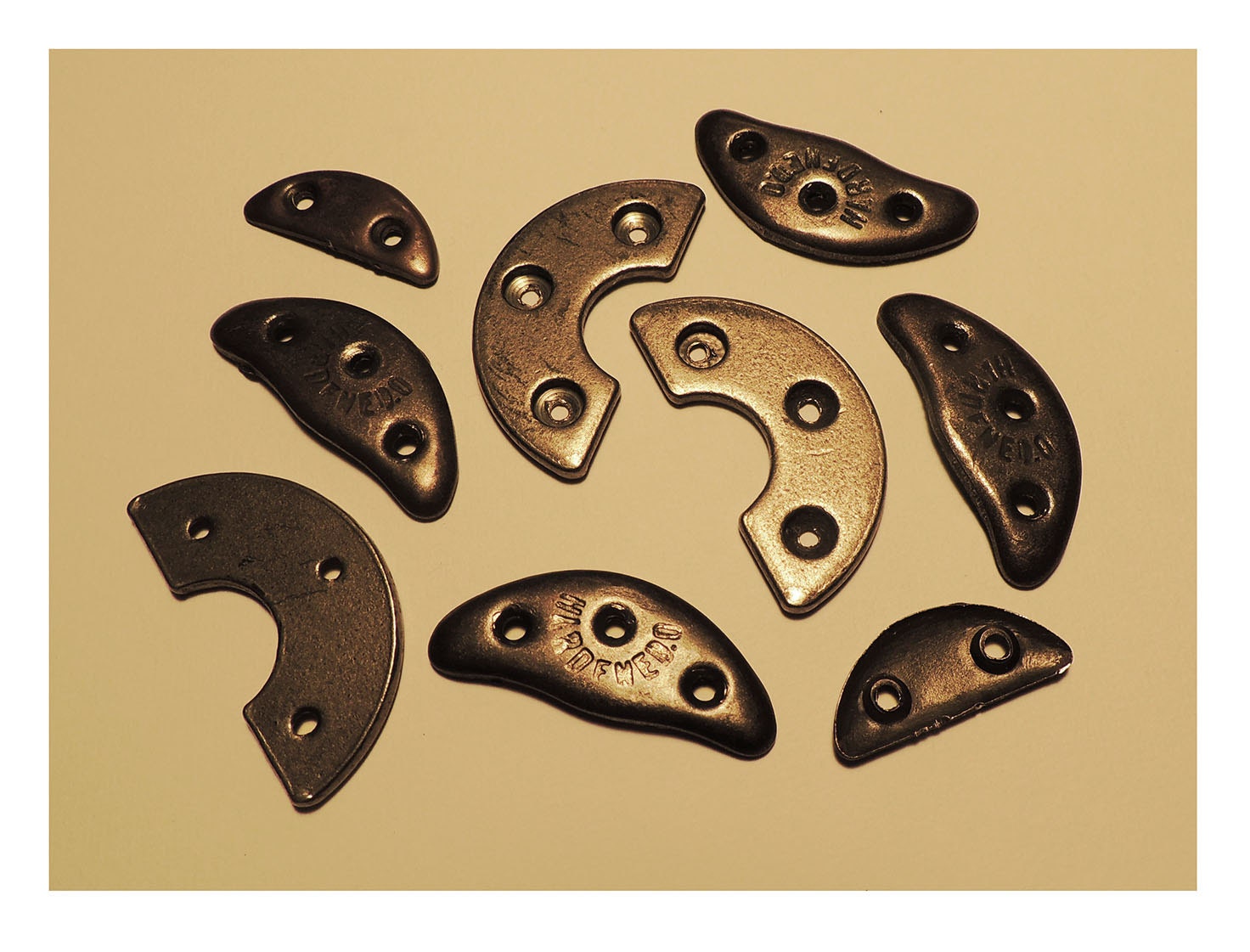 metal heel & toe plates for dance shoes or boots shoe