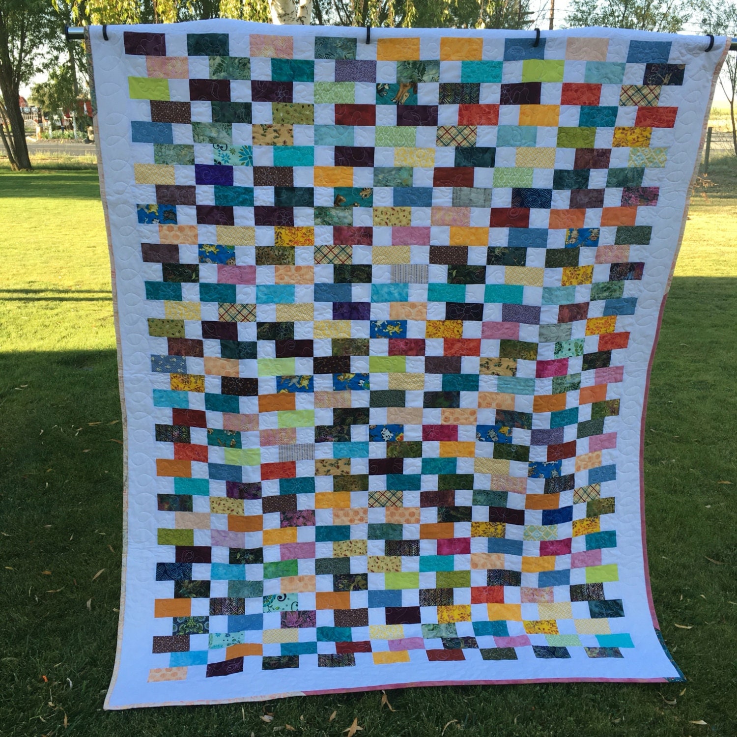 Rainbow Zipper Quilt