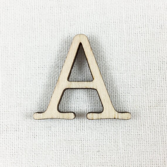 Wood Letter or Number Cut Out Unfinished Wood by LotusLaserWorks