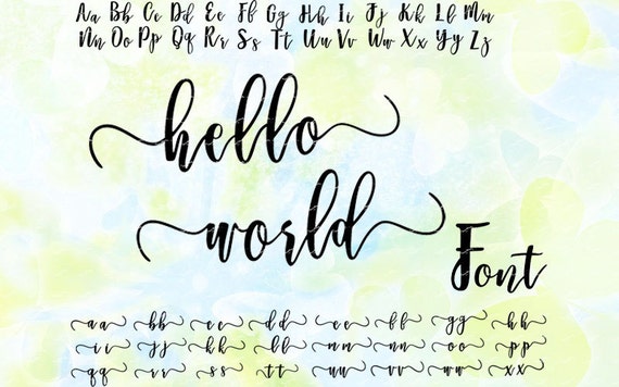 cursive word fonts