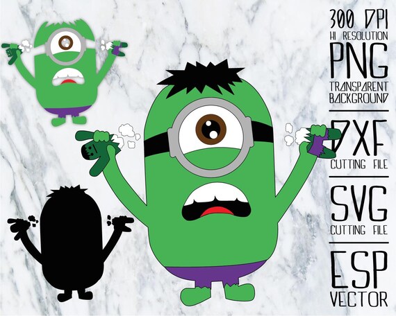 Download Minion Superhero Hulk Clipart /PNG /transparent/ by ...