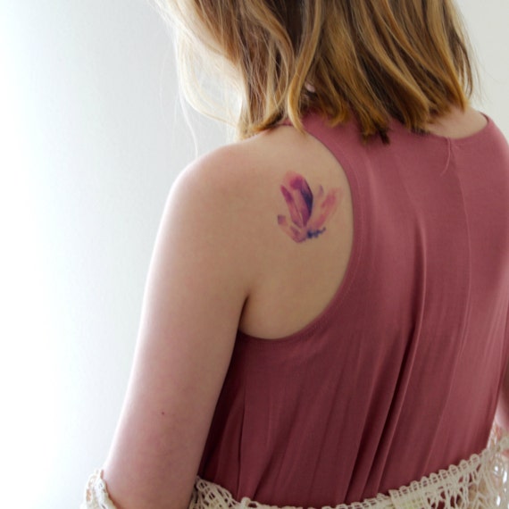 amethyst temporary tattoo watercolor by tattooedmermaidco amethyst temporary tattoo watercolor by tattooedmermaidco