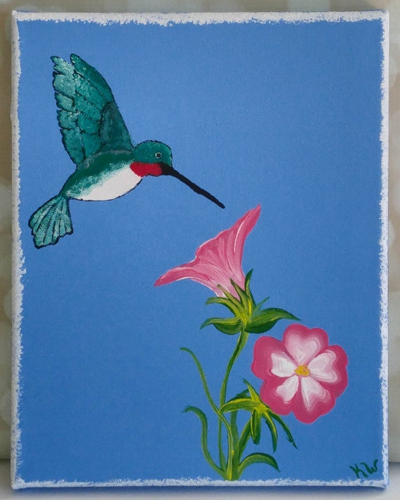 Hummingbird Canvas Wall Art