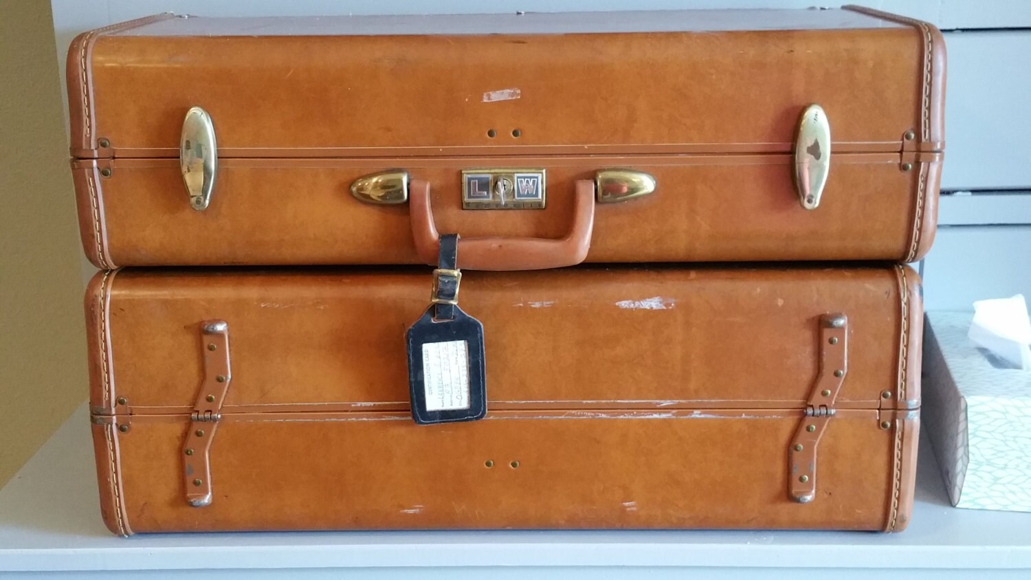 Set of Vintage Samsonite Streamline Suitcase shelves
