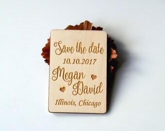 Save the date, Save the date rustic, Save the date magnet, Wood save the date, Save the date magnet rustic, Wedding favors, Magnet heart
