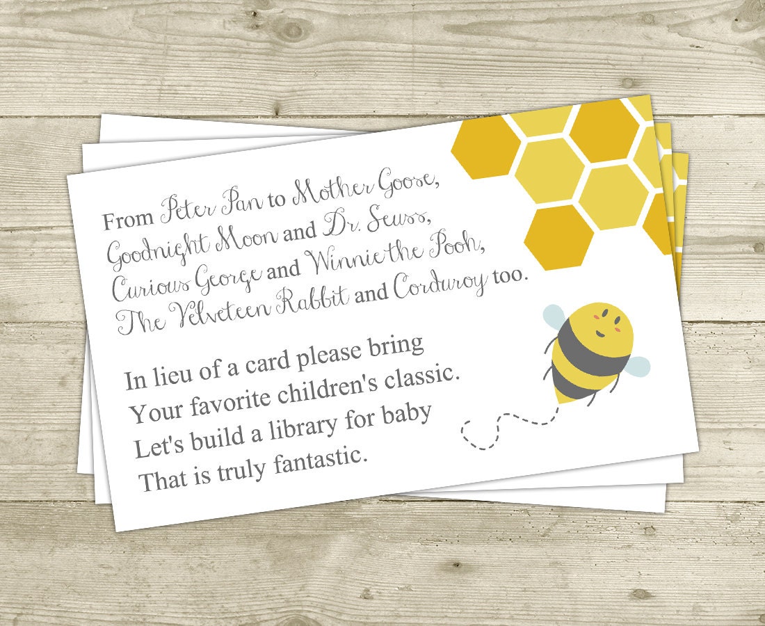 Baby Shower Invitations Wording In Lieu Of Card 7