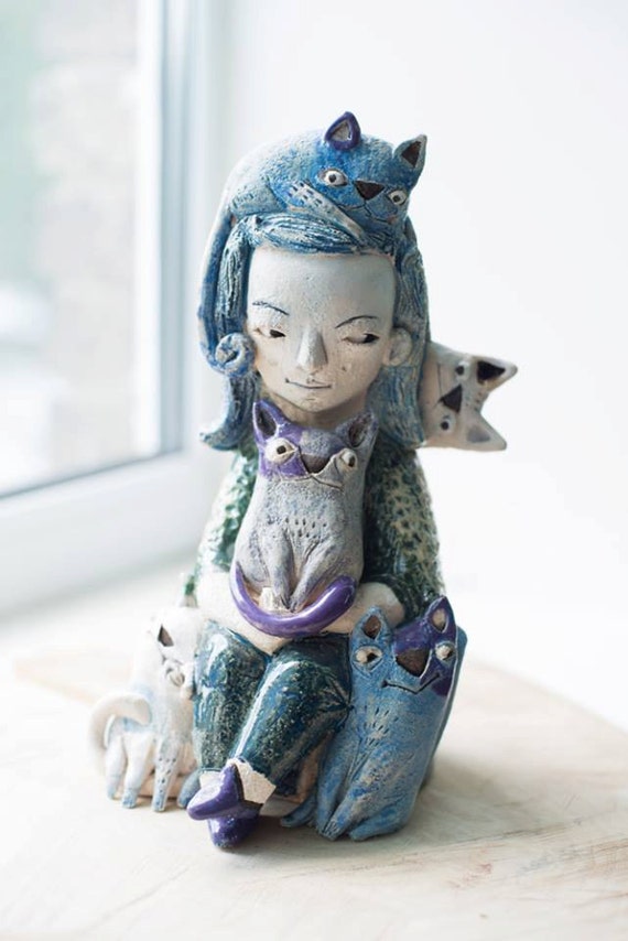 Ceramic Sculpture Ceramics Handmade Ceramic Statuette