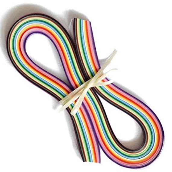 Items similar to Extra Long 24 Color Quilling Strips 540mm x 10mm x