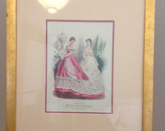 French Gilt Framed Print - Petit Courrier Des Dames