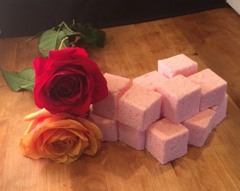 Rose shower steamers, shower bombs, shower fizzies, 1 Dozen. INDIVIDUALLY WRAPPED!