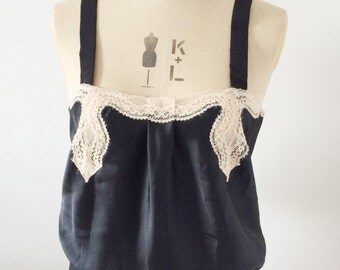 Vintage lace boudoir top