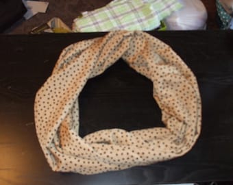 Infinity Scarf, Gold and Black
