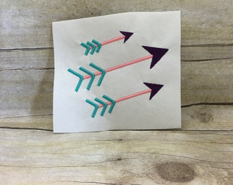 Arrow Embroidery Design, Single Arrow Embroidery Design